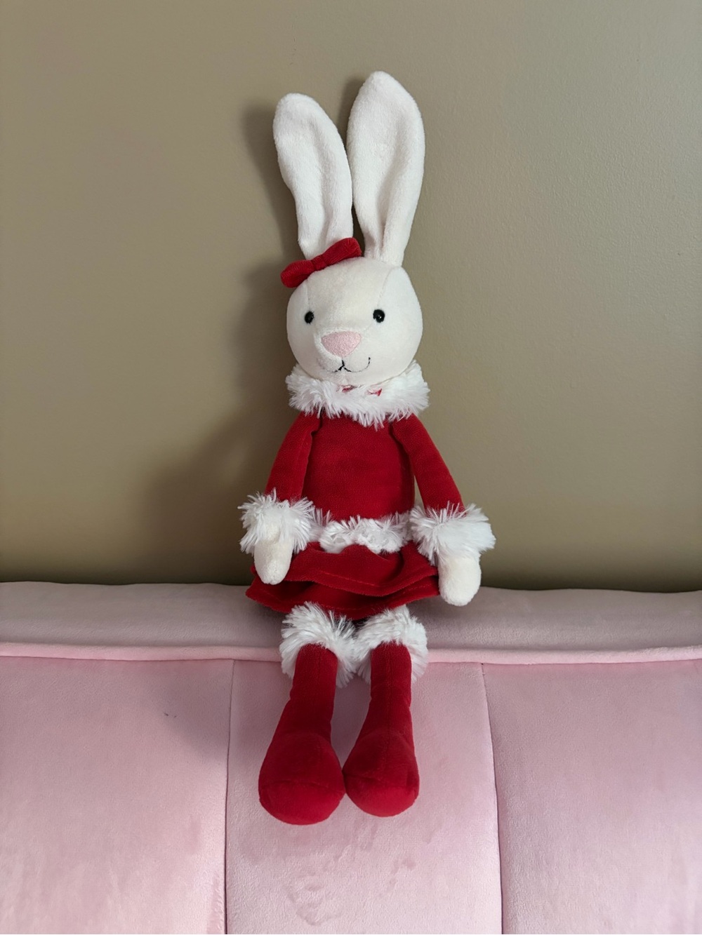 Jellycat Christmas Bitsy Bunny stuffed animal